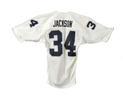 1987-1990 Bo Jackson Los Angeles Raiders Game Worn Football Jersey (Mears A-8)